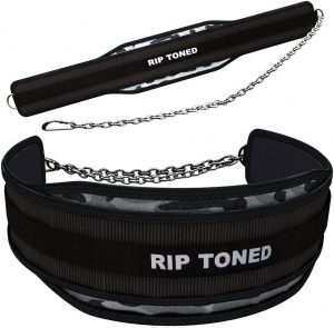Rip Toned Belt With Chain