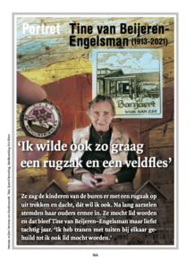 Artikel uit Nivon jubileumboek, portret van Tineke van Beijeren-Engelsman.