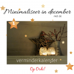 Minimaliseer in december
