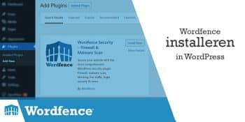 Wordfence installeren in WordPress