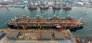 FLNG Hilli at Keppel Shipyard Singapore