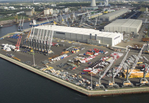 Aerial View of Liebherr's Rostock Facilities