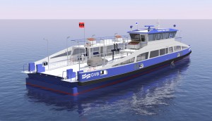 C-Job Naval Architects' concept design for the largest electric Ro-Ro vessel in the Netherlands.