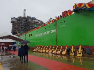 DEME’s giant, next generation installation vessel ‘Orion’ launched in China